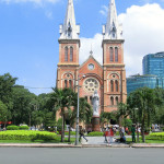 サイゴン大教会-ノートルダム大聖堂（Notre Dame Cathedral）／ベトナム、ホーチミン（Ho Chi Minh, Vietnam）